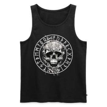 Vikings Rune nordique Vikings Valhalla Vikings - Débardeur bio Premium Homme - noir - Devant - Michal (187cm)