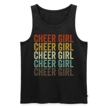Cheer Girl Cheerleading Cheerleading Girl Team - Männer Premium Bio Tank Top - Schwarz - Vorne - AI Model Male 178 light (178cm)