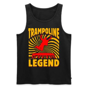 Légende du trampoline - Débardeur bio Premium Homme - noir - Devant - Michal (187cm)