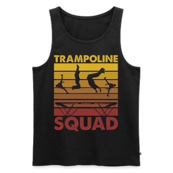 Équipe de trampoline - Débardeur bio Premium Homme - noir - Devant - Michal (187cm)