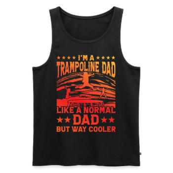 Trampolin - Männer Premium Bio Tank Top - Schwarz - Vorne - Michal (187cm)