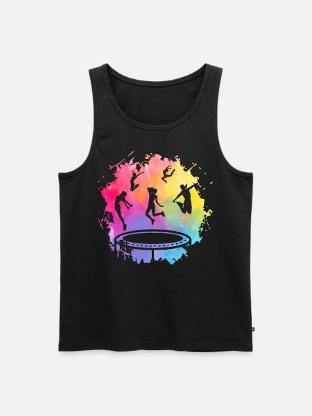 Trampoline - Men's Premium Organic Tank Top - black