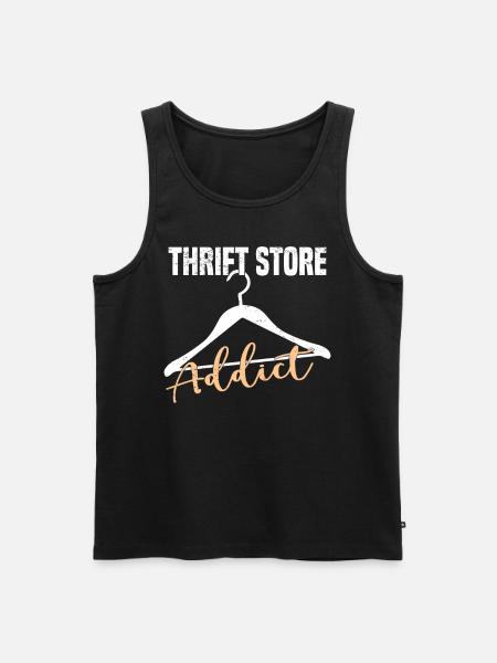Secondhandladen Secondhand Öko Hipster Gebraucht - Männer Premium Bio Tank Top - Schwarz