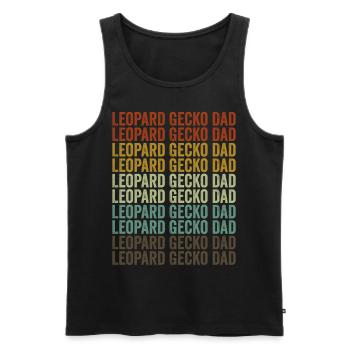 Leopard Gecko Dad Leopard Gecko Dad Reptil Gecko E - Männer Premium Bio Tank Top - Schwarz - Vorne - Michal (187cm)