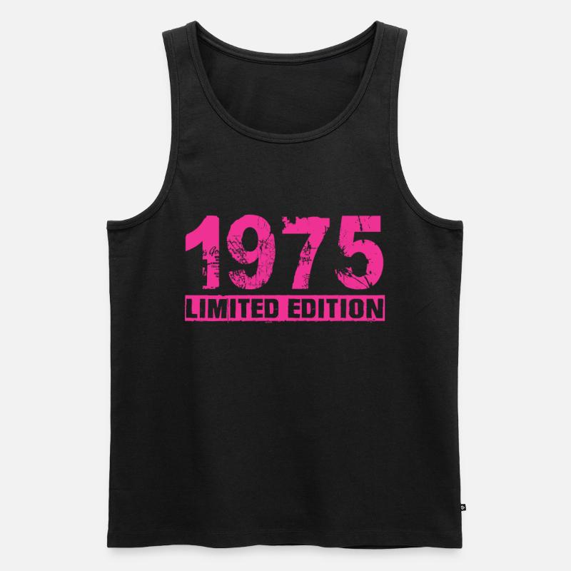 Limited Edition 1975 - Männer Premium Bio Tank Top - Schwarz