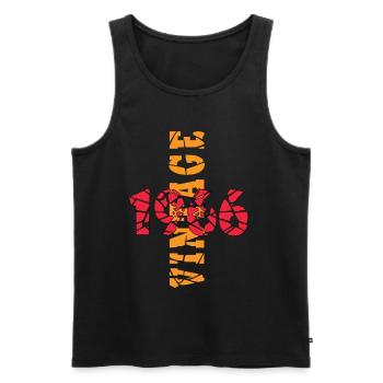 Hergestellt 1966, Geboren 1966 Geburtstag - Männer Premium Bio Tank Top - Schwarz - Vorne - AI Model Male 178 light (178cm)