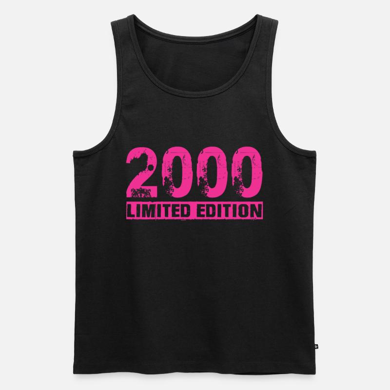 Limited Edition 2000 - Männer Premium Bio Tank Top - Schwarz