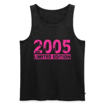 Édition limitée 2005 - Débardeur bio Premium Homme - noir - Devant - Michal (187cm)