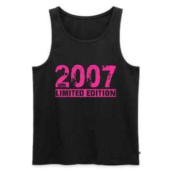 Limited Edition 2007 - Männer Premium Bio Tank Top - Schwarz - Vorne - Michal (187cm)