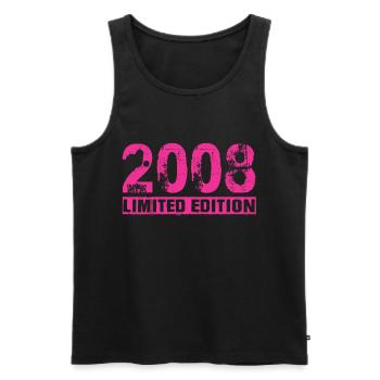 Limited Edition 2008 - Männer Premium Bio Tank Top - Schwarz - Vorne - Michal (187cm)