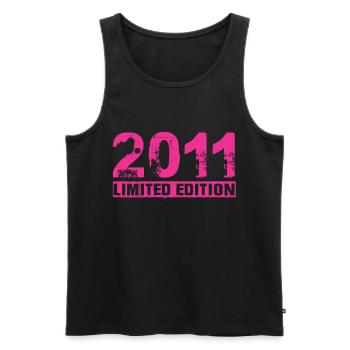 Édition Limitée 2011 - Débardeur bio Premium Homme - noir - Devant - AI Model Male 178 light (178cm)