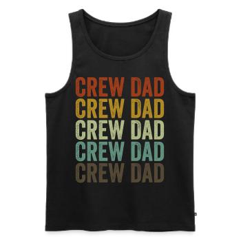 Crew Papa Crew Papa Rowing Papa - Men's Premium Organic Tank Top - black - Front - AI Model Male 178 light (178cm)