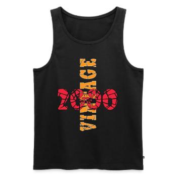 Jahrgang 23. Geburtstag 2000 Sportgeschenk - Männer Premium Bio Tank Top - Schwarz - Vorne - Michal (187cm)