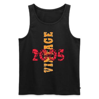 Jahrgang 18. Geburtstag 2005 Sportgeschenk - Männer Premium Bio Tank Top - Schwarz - Vorne - Michal (187cm)