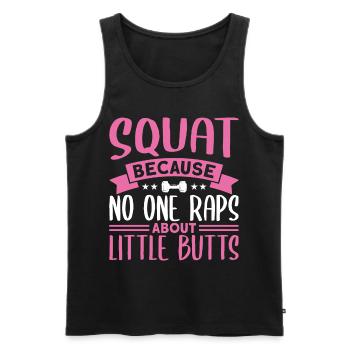 Squats Dumbbell Set Women Workout Sets Gym Booty W - Männer Premium Bio Tank Top - Schwarz - Vorne - AI Model Male 178 light (178cm)