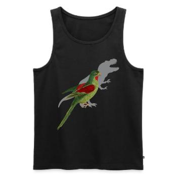 Sittich Lustiger Spruch - Männer Premium Bio Tank Top - Schwarz - Vorne - AI Model Male 178 light (178cm)