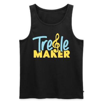 Violin Violinist Pun Treble Maker - Männer Premium Bio Tank Top - Schwarz - Vorne - Michal (187cm)