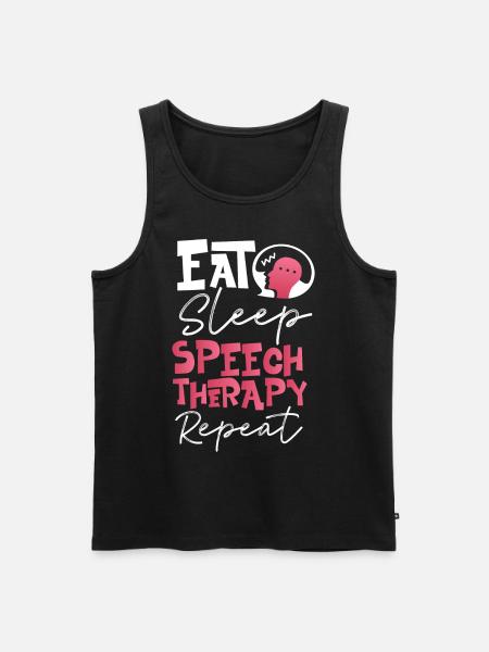 Speech Therapist Therapy Assistant - Männer Premium Bio Tank Top - Schwarz