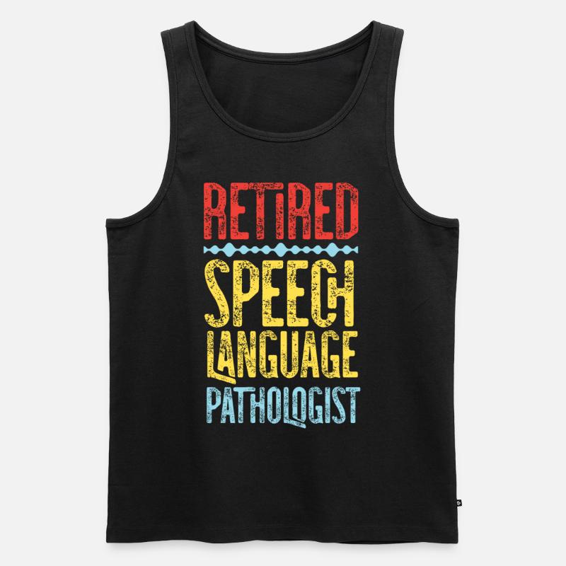Speech Therapist Therapy Assistant - Männer Premium Bio Tank Top - Schwarz
