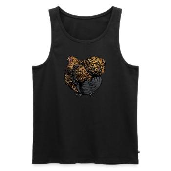 Brahma Chicken I Chicken Poultry Motif pour - Débardeur bio Premium Homme - noir - Devant - AI Model Male 178 light (178cm)