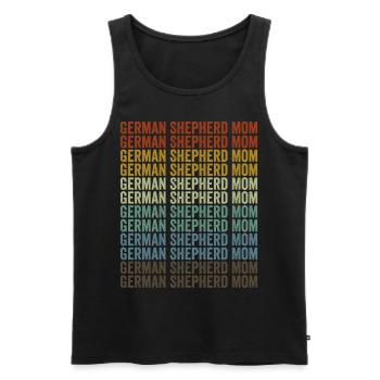 German Shepherd Mama German Shepherd M - Men's Premium Organic Tank Top - black - Front - Michal (187cm)