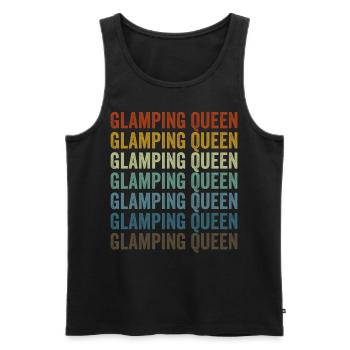 Glamping Queen Weiblich Glamper Glamping Queen - Männer Premium Bio Tank Top - Schwarz - Vorne - AI Model Male 178 light (178cm)