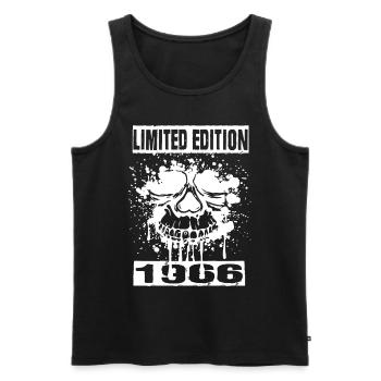 Limited Edition 1966 - Männer Premium Bio Tank Top - Schwarz - Vorne - AI Model Male 178 light (178cm)