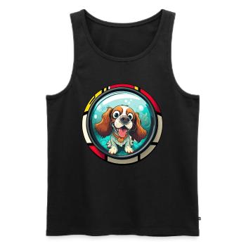 Dog saying Cavalier Spaniel for dog lovers - Men's Premium Organic Tank Top - black - Front - Michal (187cm)
