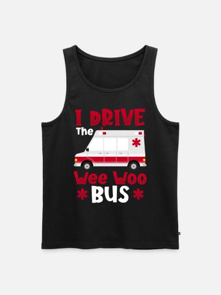 I Drive The Wee Woo Bus Ambulance Driver Paramedic - Männer Premium Bio Tank Top - Schwarz