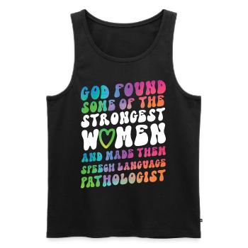Speech Therapist Therapy Assistant - Männer Premium Bio Tank Top - Schwarz - Vorne - Michal (187cm)