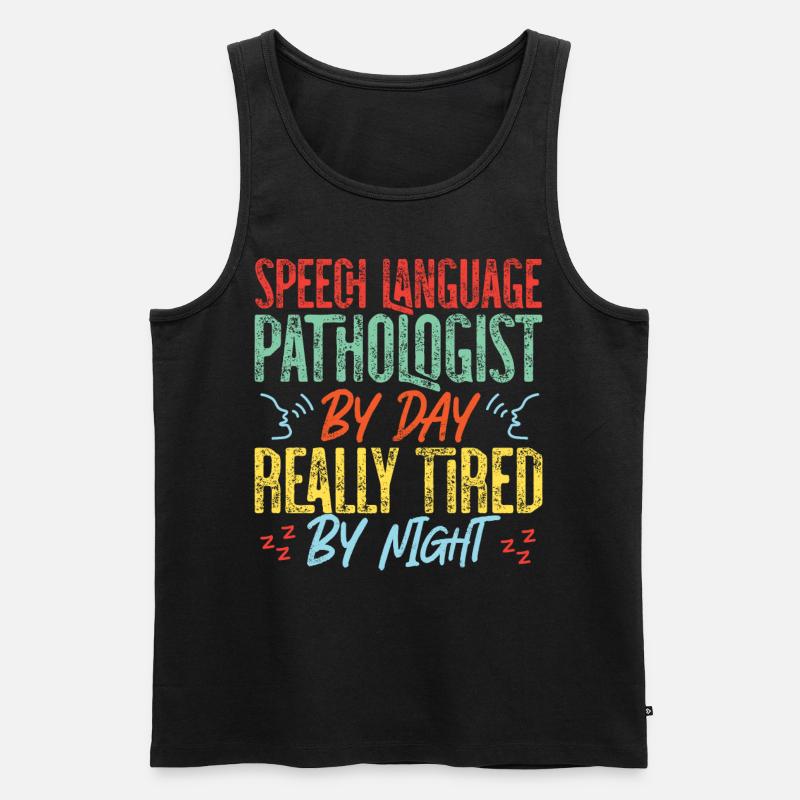 Speech Therapist Therapy Assistant - Männer Premium Bio Tank Top - Schwarz