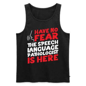 Speech Therapist Therapy Assistant - Männer Premium Bio Tank Top - Schwarz - Vorne - Michal (187cm)