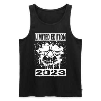 Édition limitée 2023 - Débardeur bio Premium Homme - noir - Devant - Michal (187cm)