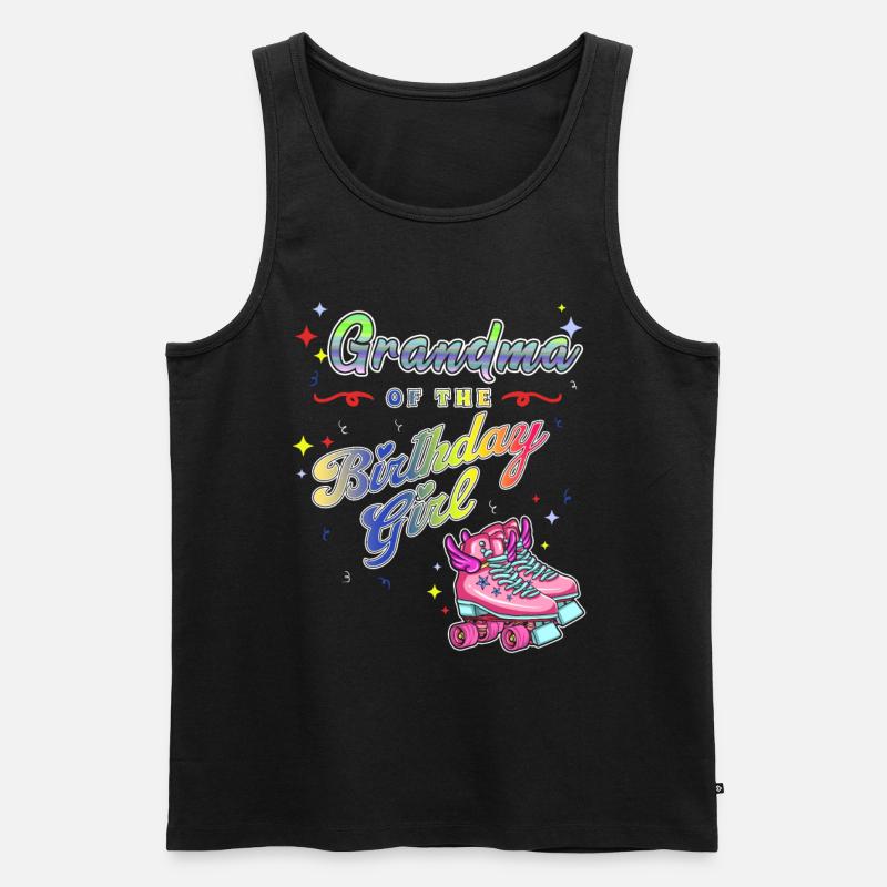 Inline Skater - Männer Premium Bio Tank Top - Schwarz