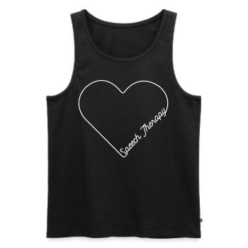 Speech Therapist Therapy Assistant - Men's Premium Organic Tank Top - black - Front - Michal (187cm)