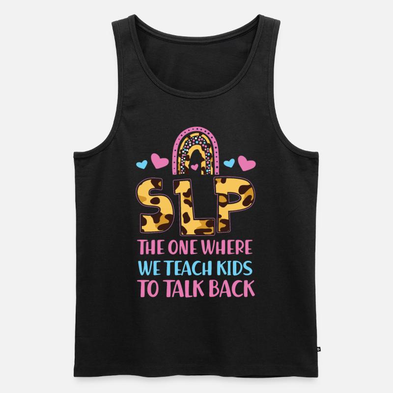Speech Therapist Therapy Assistant - Männer Premium Bio Tank Top - Schwarz