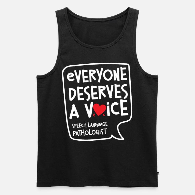 Speech Therapist Therapy Assistant - Männer Premium Bio Tank Top - Schwarz