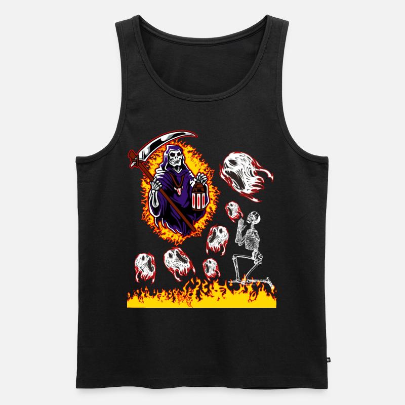 Mäher - Männer Premium Bio Tank Top - Schwarz
