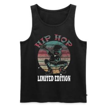 Tänzer Breakdance Bboy Oldschool - Männer Premium Bio Tank Top - Schwarz - Vorne - Michal (187cm)