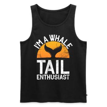 Killer whale killer whale watching Orca whale watching - Men's Premium Organic Tank Top - black - Front - AI Model Male 178 light (178cm)