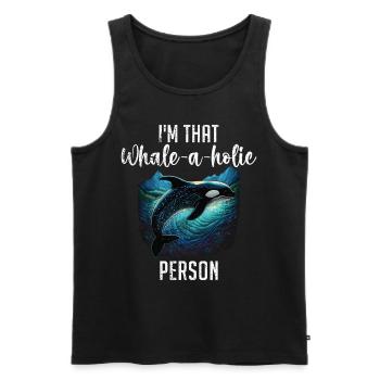 Killerwal Schwertwal Wale beobachten Orca Wal - Männer Premium Bio Tank Top - Schwarz - Vorne - AI Model Male 178 light (178cm)