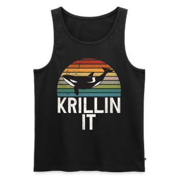 Killer whale killer whale watching Orca whale watching - Men's Premium Organic Tank Top - black - Front - AI Model Male 178 light (178cm)