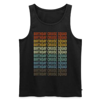 Birthday Cruise Squad Cruise Holiday Kre - Men's Premium Organic Tank Top - black - Front - Michal (187cm)