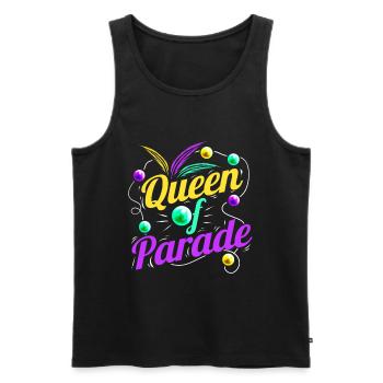 Queen Of Parade Logo For Mardi Gras - Männer Premium Bio Tank Top - Schwarz - Vorne - Michal (187cm)