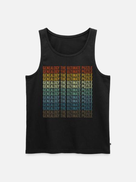 Slægtsforskning Det ultimative puslespil slægtsforskning - Herre Premium økologisk tanktop - sort