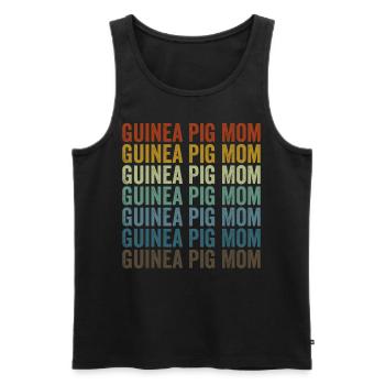 Meerschweinchen-Mama Meerschweinchen-Mama - Männer Premium Bio Tank Top - Schwarz - Vorne - Michal (187cm)