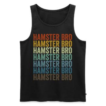 Hamster Bro Hamster Lover Brother - Débardeur bio Premium Homme - noir - Devant - Michal (187cm)