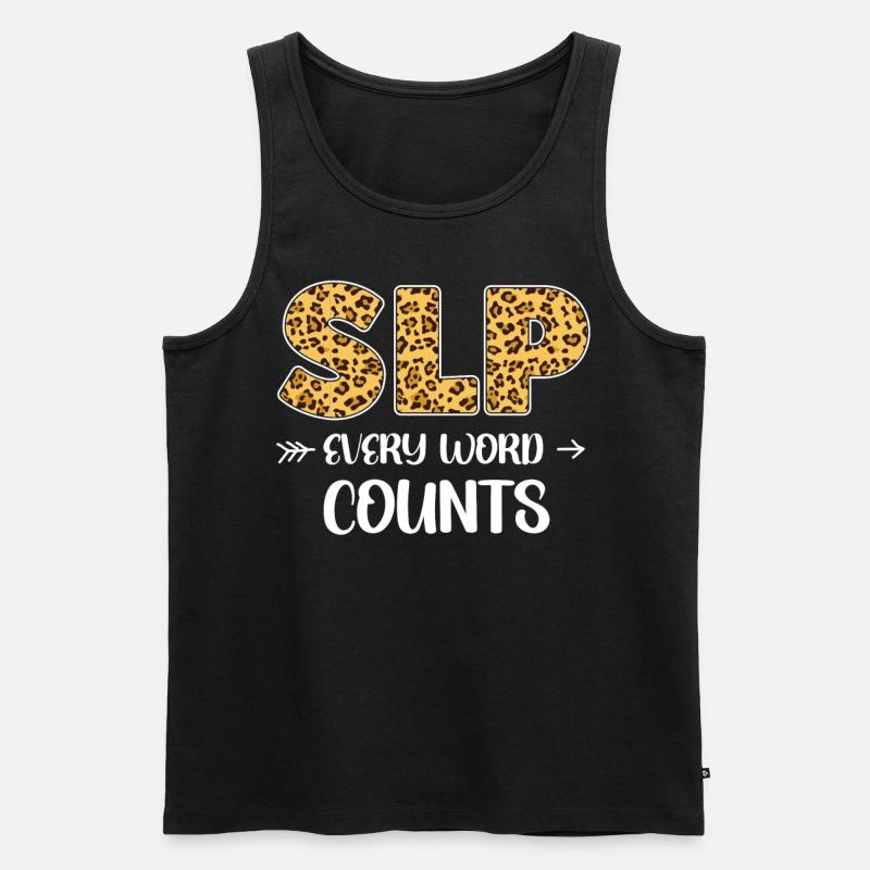 Speech Therapist Therapy Assistant - Männer Premium Bio Tank Top - Schwarz