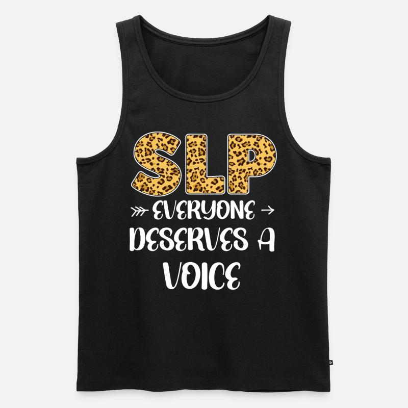 Speech Therapist Therapy Assistant - Men's Premium Organic Tank Top - black
