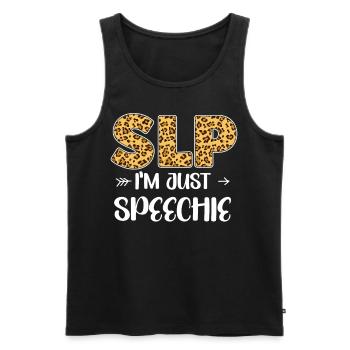 Speech Therapist Therapy Assistant - Men's Premium Organic Tank Top - black - Front - Michal (187cm)